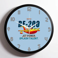 Thumbnail for Beriev Be-200ES - Cartoon - Framed - Light Blue