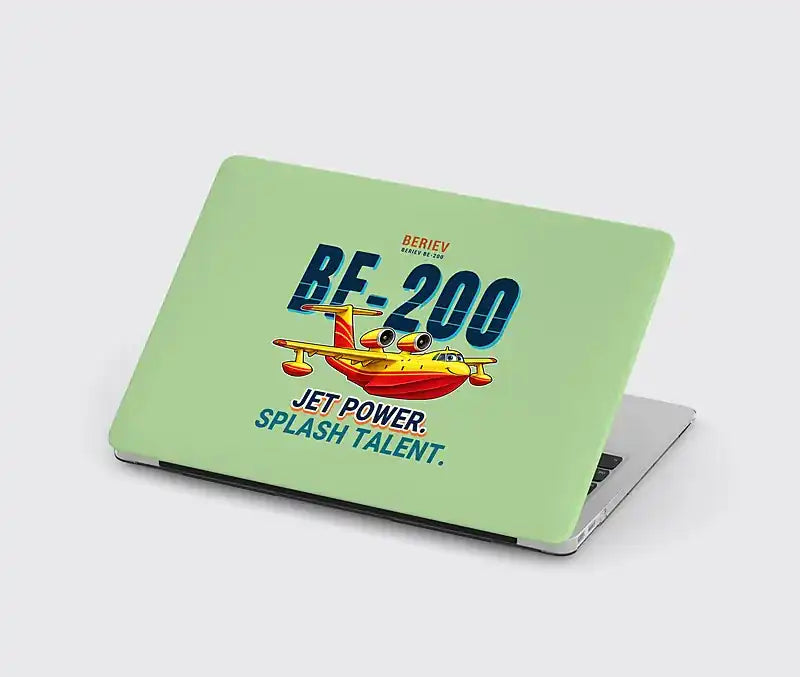 Beriev Be-200ES - Cartoon - MacBook Case - Light Green