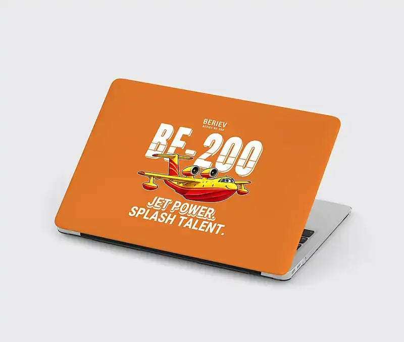 Beriev Be-200ES - Cartoon - MacBook Case - Orange