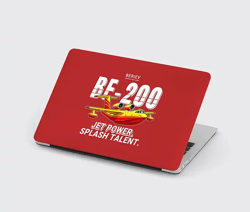 Beriev Be-200ES - Cartoon - MacBook Case - Red