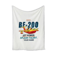 Thumbnail for Beriev Be-200ES - Cartoon + Name - Blanket - White