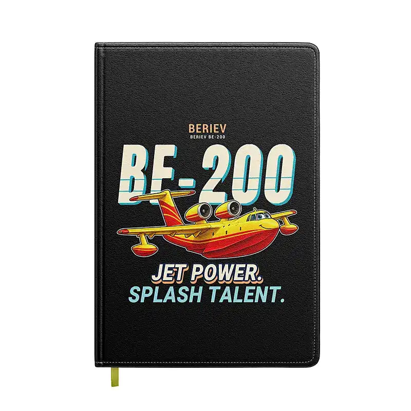 Beriev Be-200ES - Cartoon - Notebook - Black
