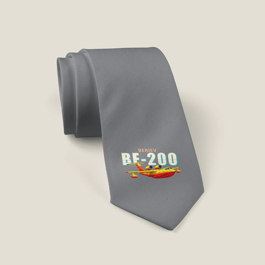 Beriev Be-200ES - Cartoon - Tie - Gray