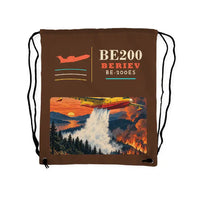 Thumbnail for Beriev Be-200ES - Drawstring Bag - Classic - Brown