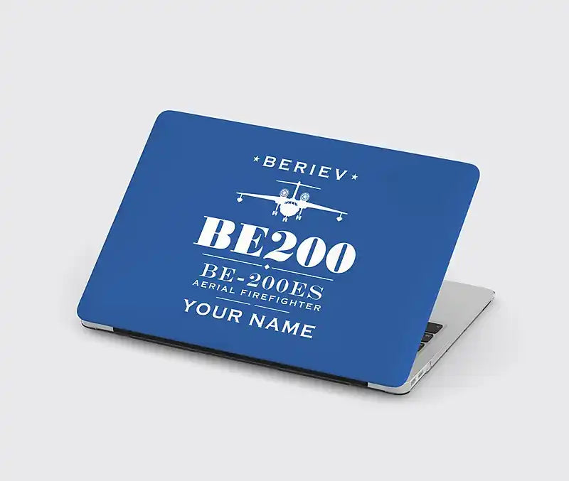 Beriev Be-200ES - Heritage + Name - MacBook Case - Blue