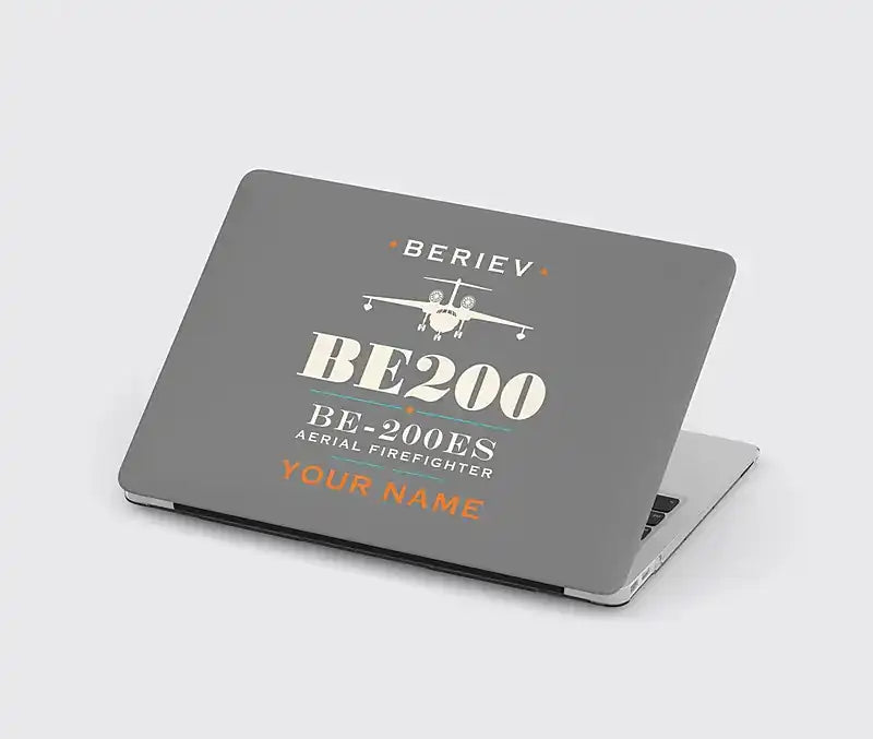 Beriev Be-200ES - Heritage + Name - MacBook Case - Gray