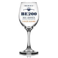 Thumbnail for Beriev Be-200ES - Heritage + Name - Wine Glass