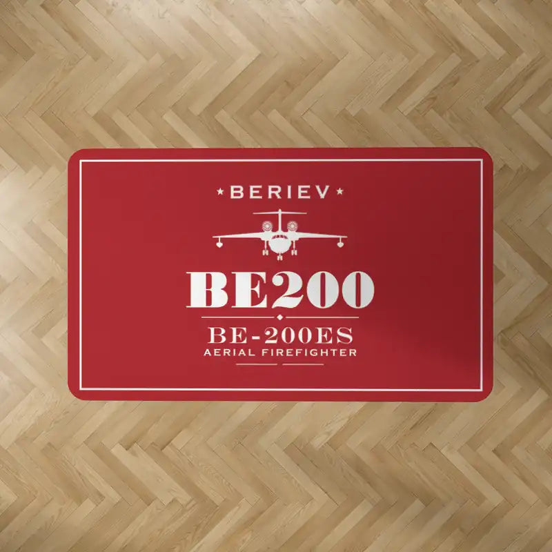 Beriev Be-200ES - Heritage - Rectangle Carpet - Red