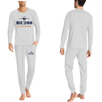 Thumbnail for Beriev Be-200ES - Men Pajamas - Heritage Chest + Name - Light Gray