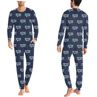 Thumbnail for Beriev Be-200ES - Men Pajamas - Original Pattern - Navy Blue