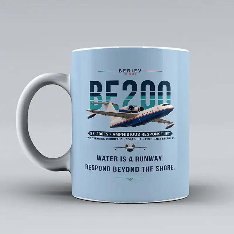 Beriev Be-200ES - Original - Mug - Light Blue