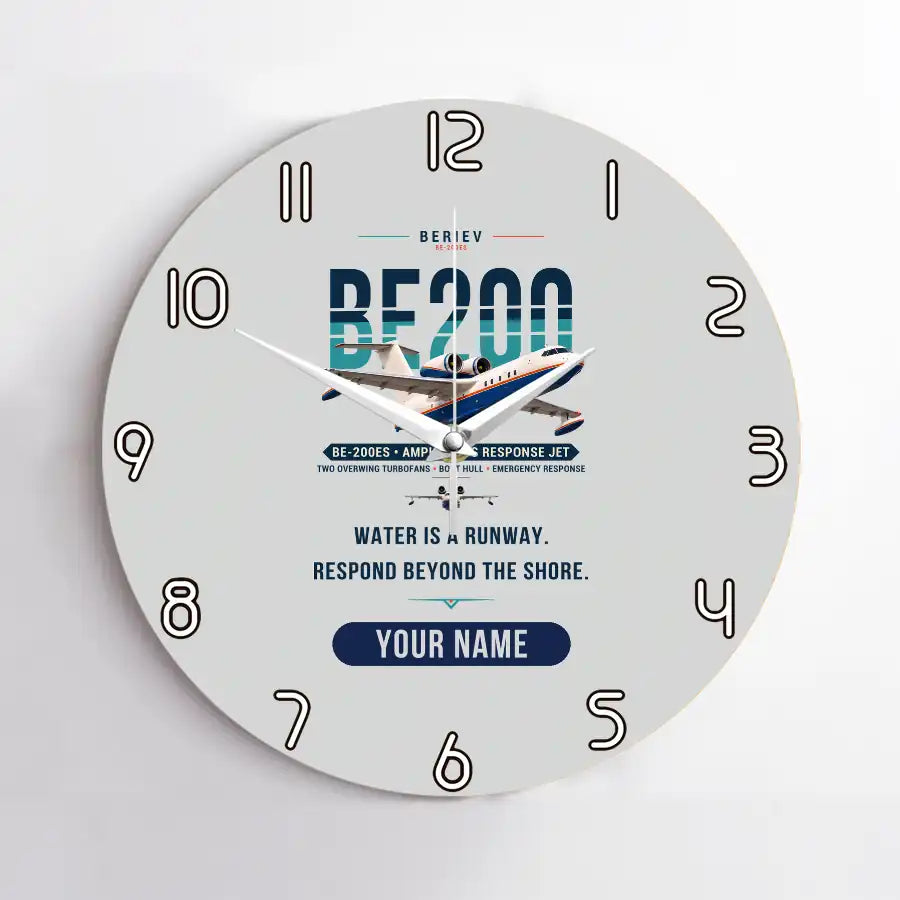 Beriev Be-200ES - Original + Name - No Frame - Light Gray