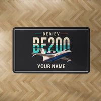 Thumbnail for Beriev Be-200ES - Original + Name - Rectangle Carpet - Black