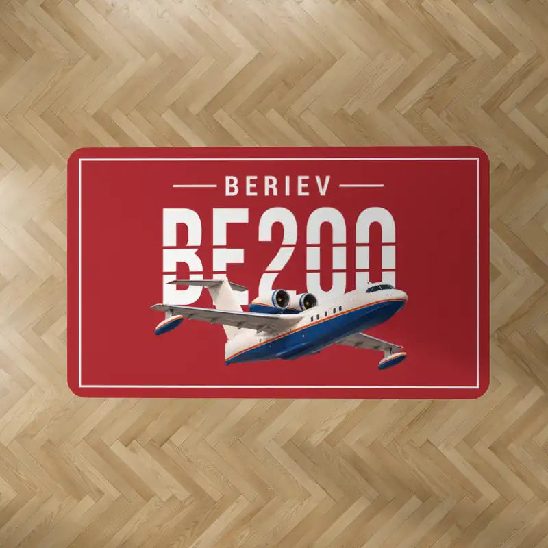 Beriev Be-200ES - Original - Rectangle Carpet - Red