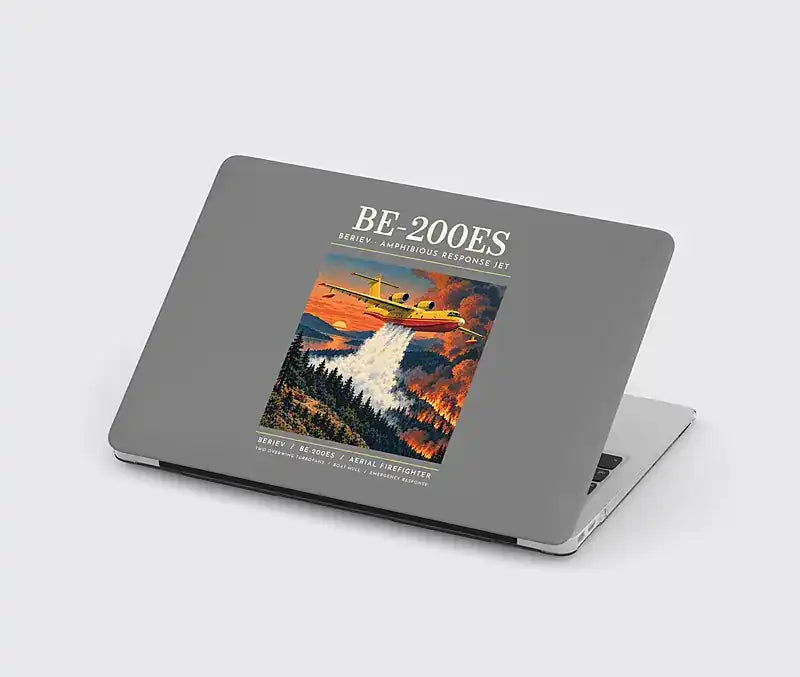 Beriev Be-200ES - Poster - MacBook Case - Gray