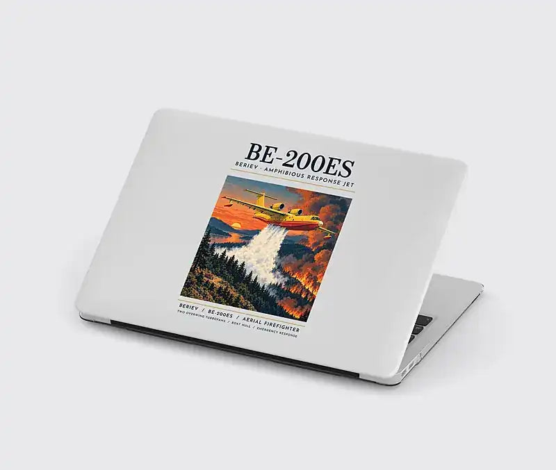 Beriev Be-200ES - Poster - MacBook Case - Light Gray