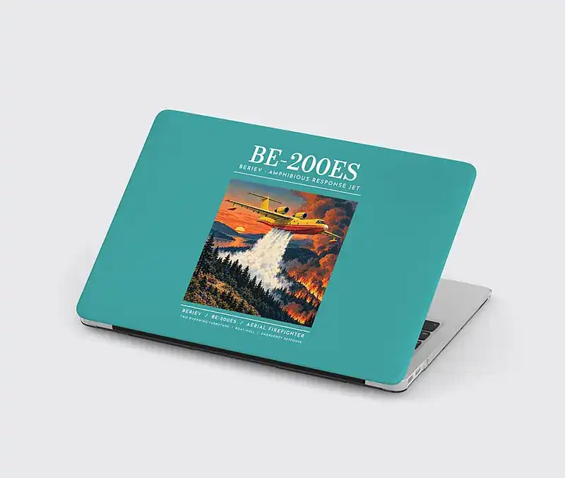 Beriev Be-200ES - Poster - MacBook Case - Turquoise