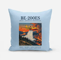 Thumbnail for Beriev Be-200ES - Poster - Pillow - Light Blue