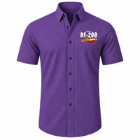 Thumbnail for Beriev Be-200ES - Short Sleeve Shirt - Cartoon - Purple