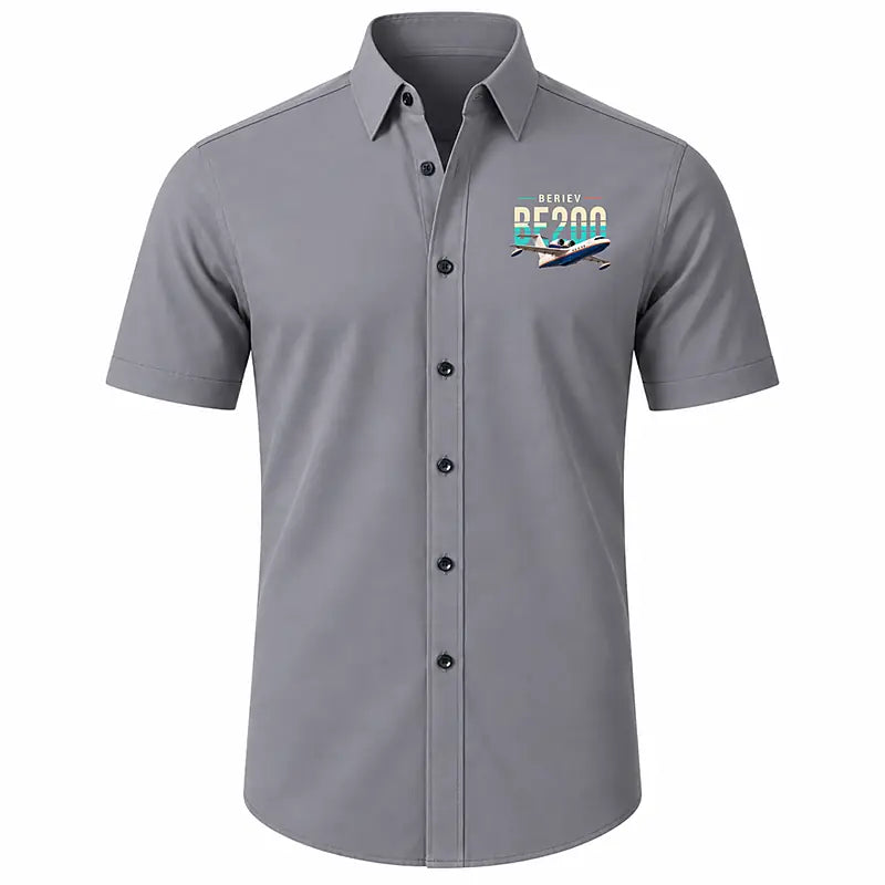 Beriev Be-200ES - Short Sleeve Shirt - Original - Gray