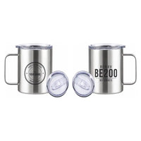Thumbnail for Beriev Be-200ES - Stainless Steel Mug - Tag + Name - Silver