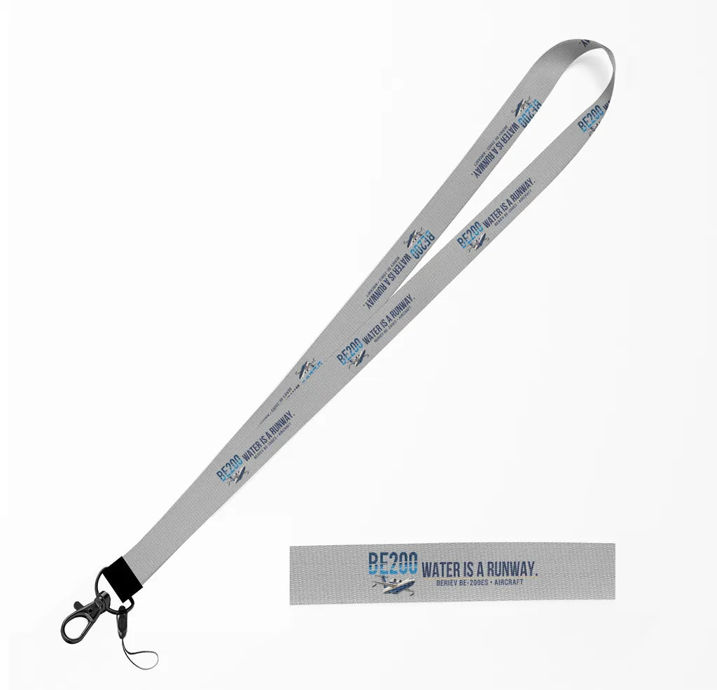 Beriev Be-200ES lanyard - light gray