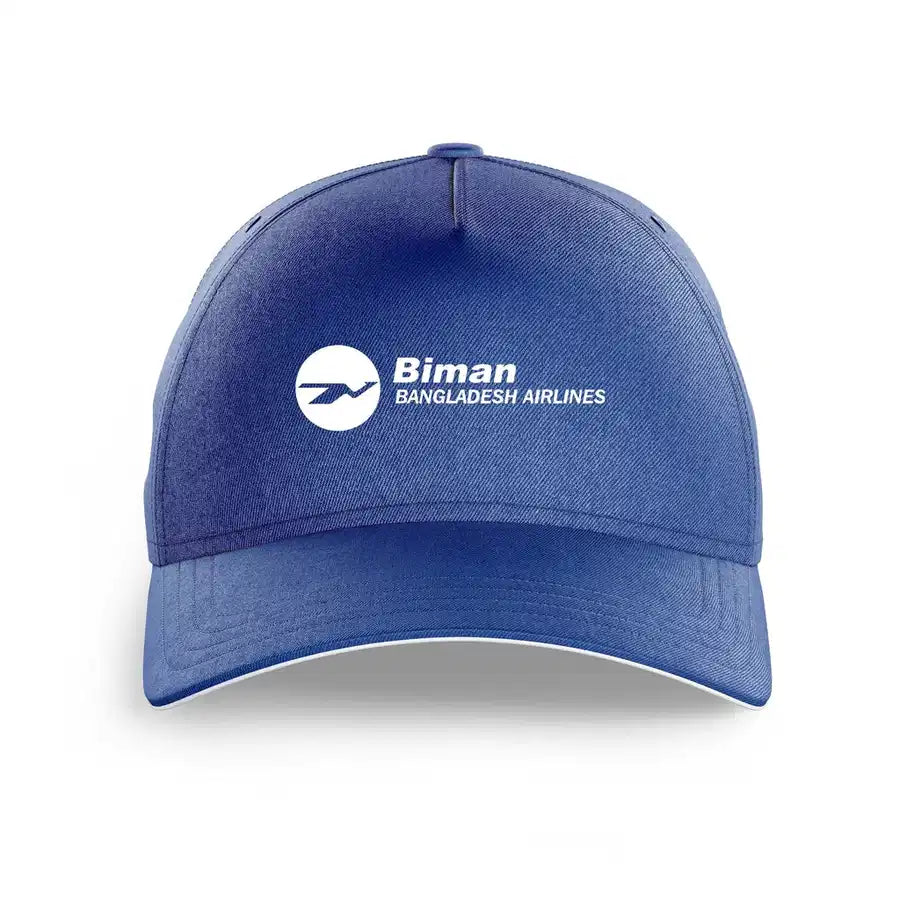 Biman Bangladesh printed hat - blue