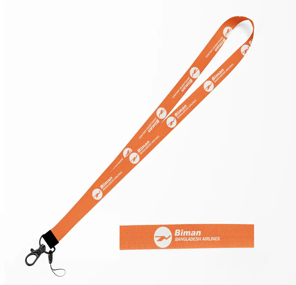 Biman Bangladesh lanyard - orange