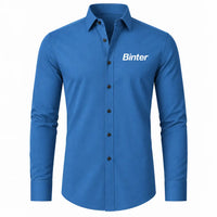 Thumbnail for Binter Canarias Airlines Long Sleeve Shirt - Blue