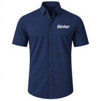Thumbnail for Binter Canarias Airlines Short Sleeve Shirt - Dark Blue