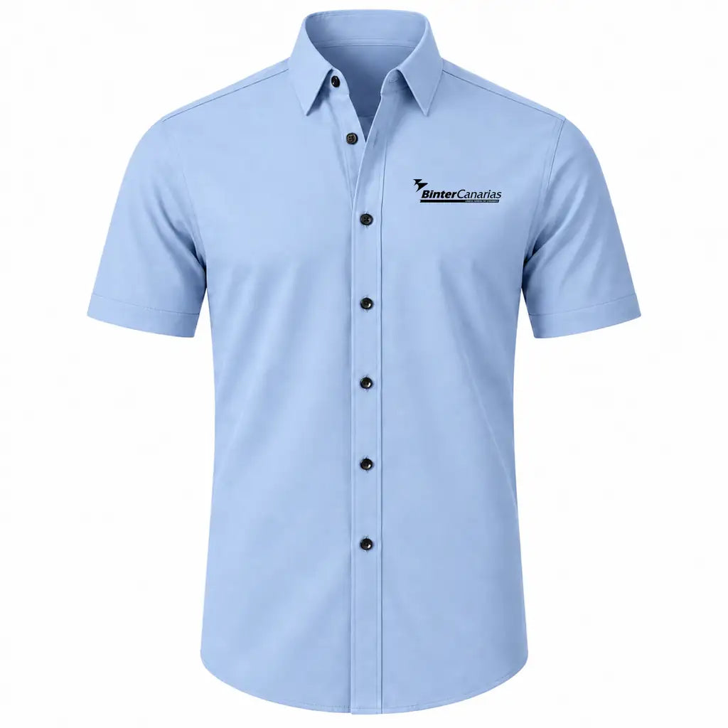 Binter Canarias Airlines Short Sleeve Shirt - Light Blue