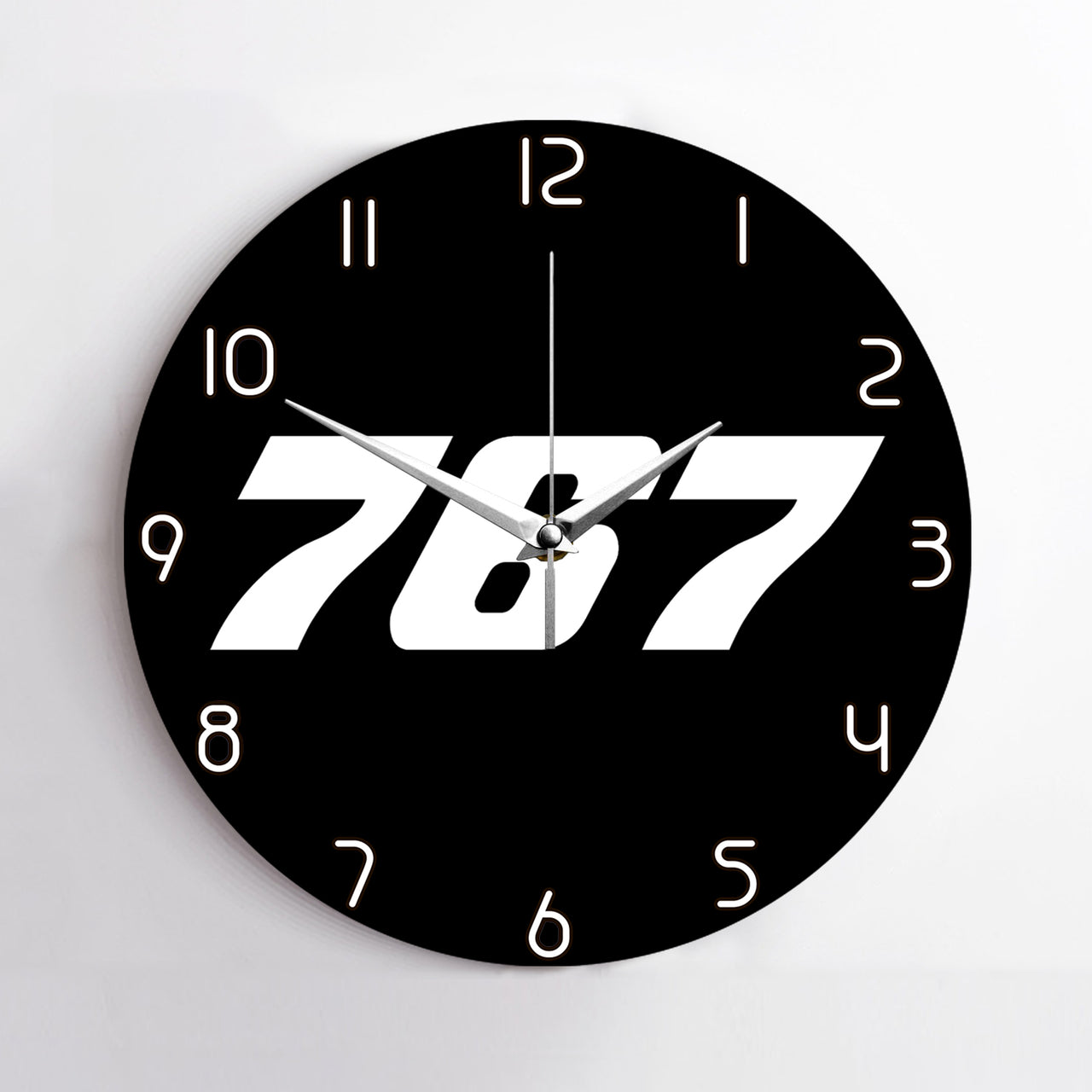767 Flat Text Designed Wall Clocks