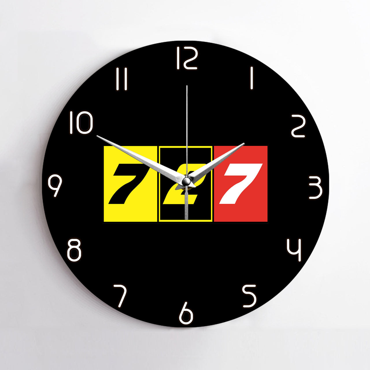 Flat Colourful 727 Designed Wall Clocks