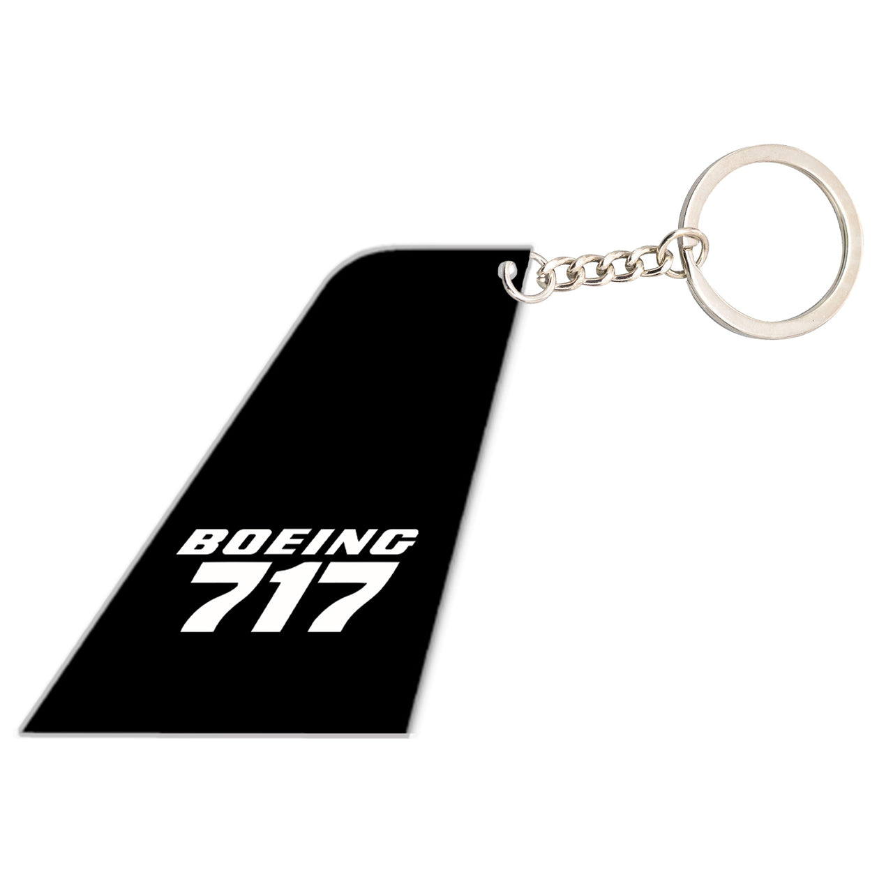 Boeing 717 & Text Designed Tail Key Chains