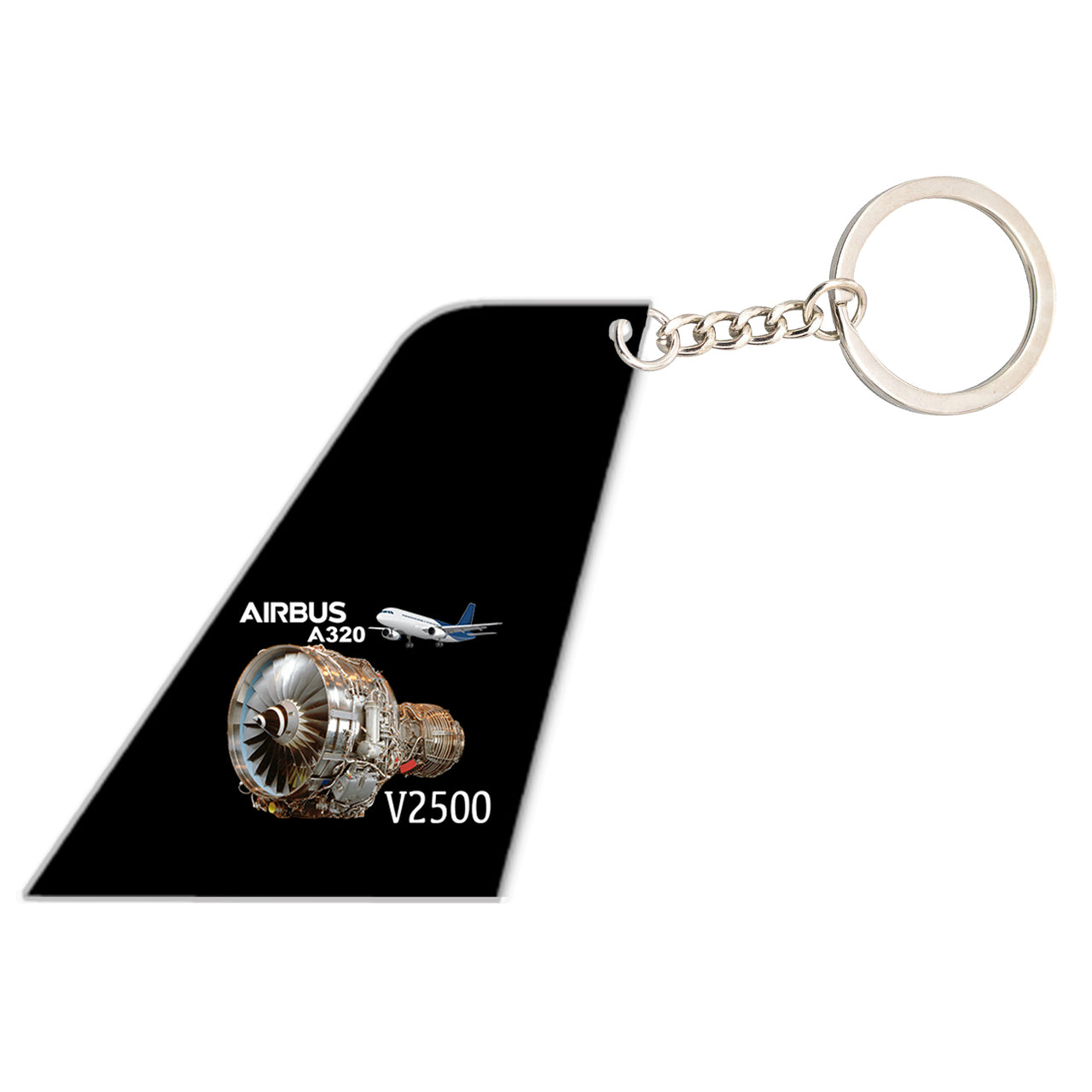 Airbus A320 & V2500 Engine Designed Tail Key Chains