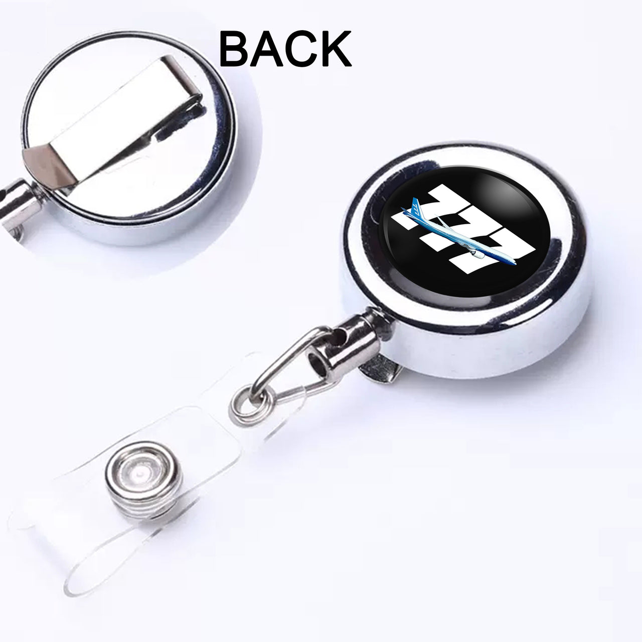 Super Boeing 777 Designed Retractable ID Card Badge