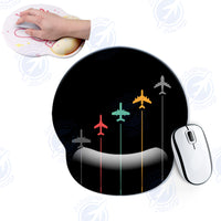 Thumbnail for Black & White Super Travel Icons Black Designed Ergonomic Mouse Pads