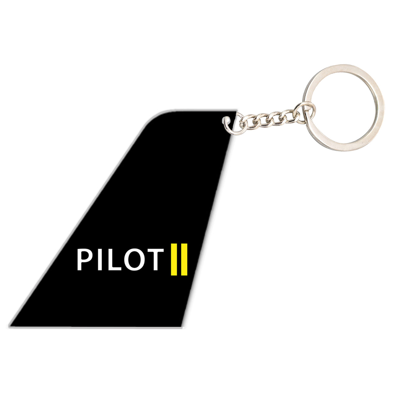 Pilot & Stripes (2 Lines) Designed Tail Key Chains