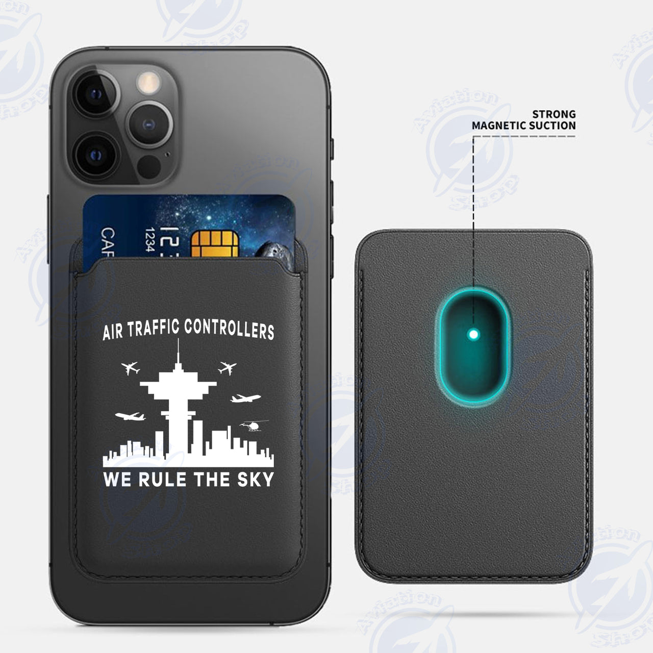 Air Traffic Controllers - We Rule The Sky iPhone Cases Magnetic Card Wallet