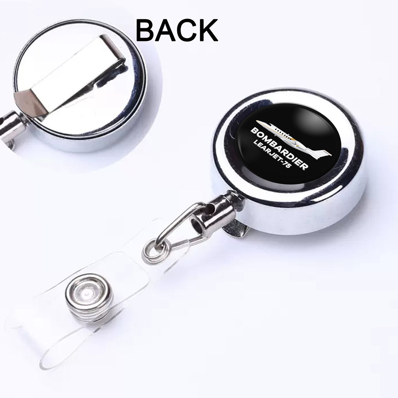 The Bombardier Learjet 75 Designed Retractable ID Card Badge