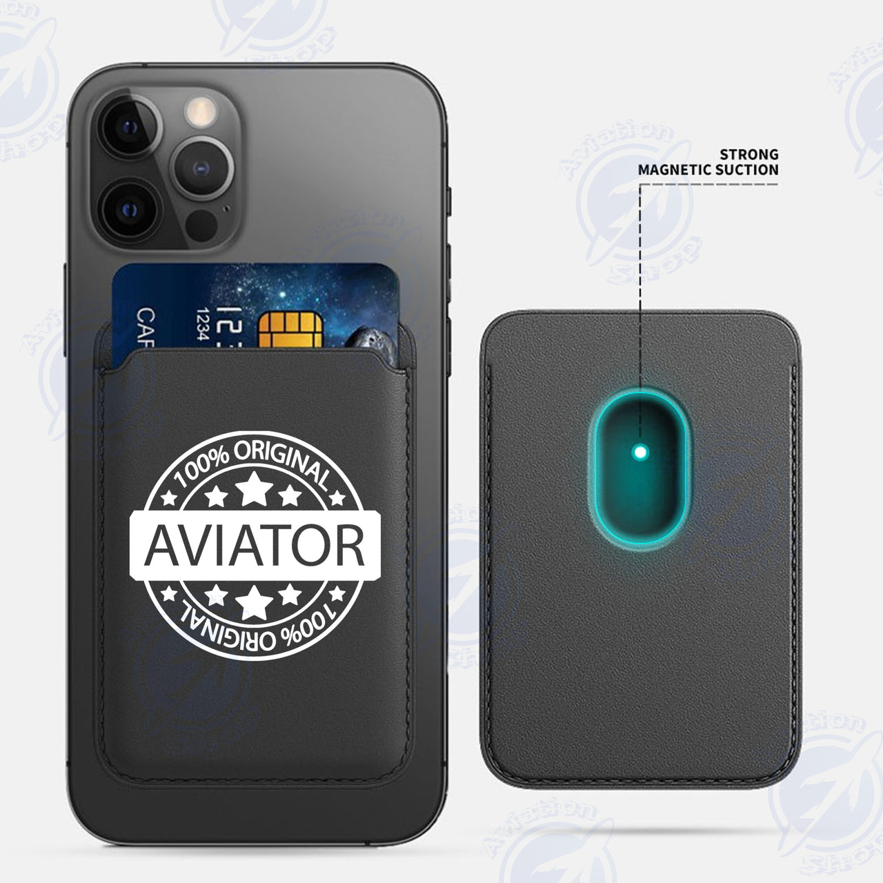 %100 Original Aviator iPhone Cases Magnetic Card Wallet