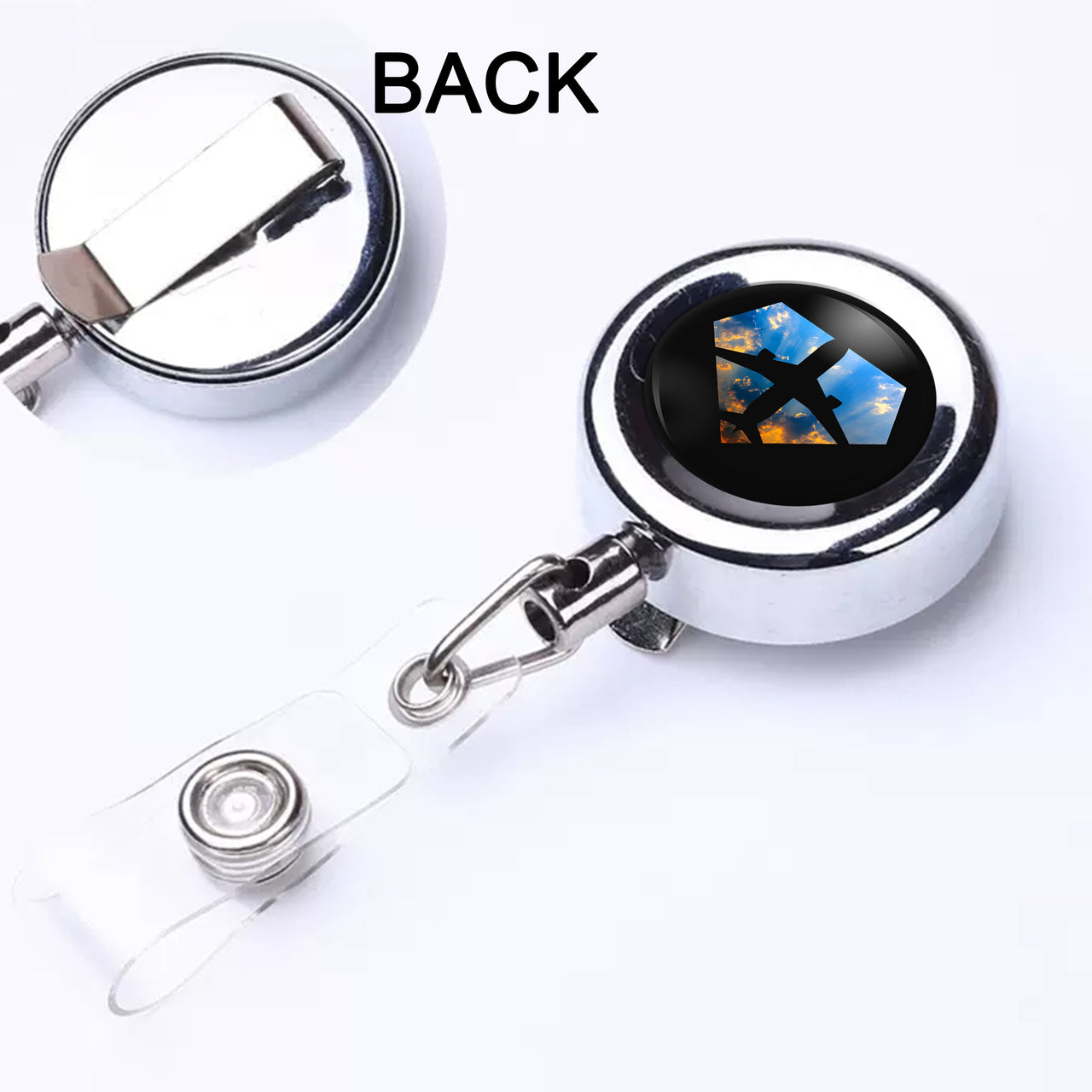 Supermen of The Skies (Sunrise) Designed Retractable ID Card Badge