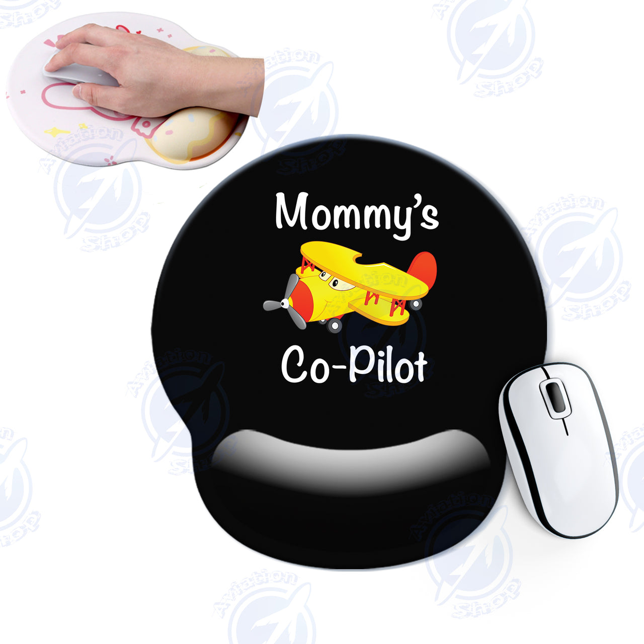 Mommy's Co-Pilot (Propeller2) Designed Ergonomic Mouse Pads