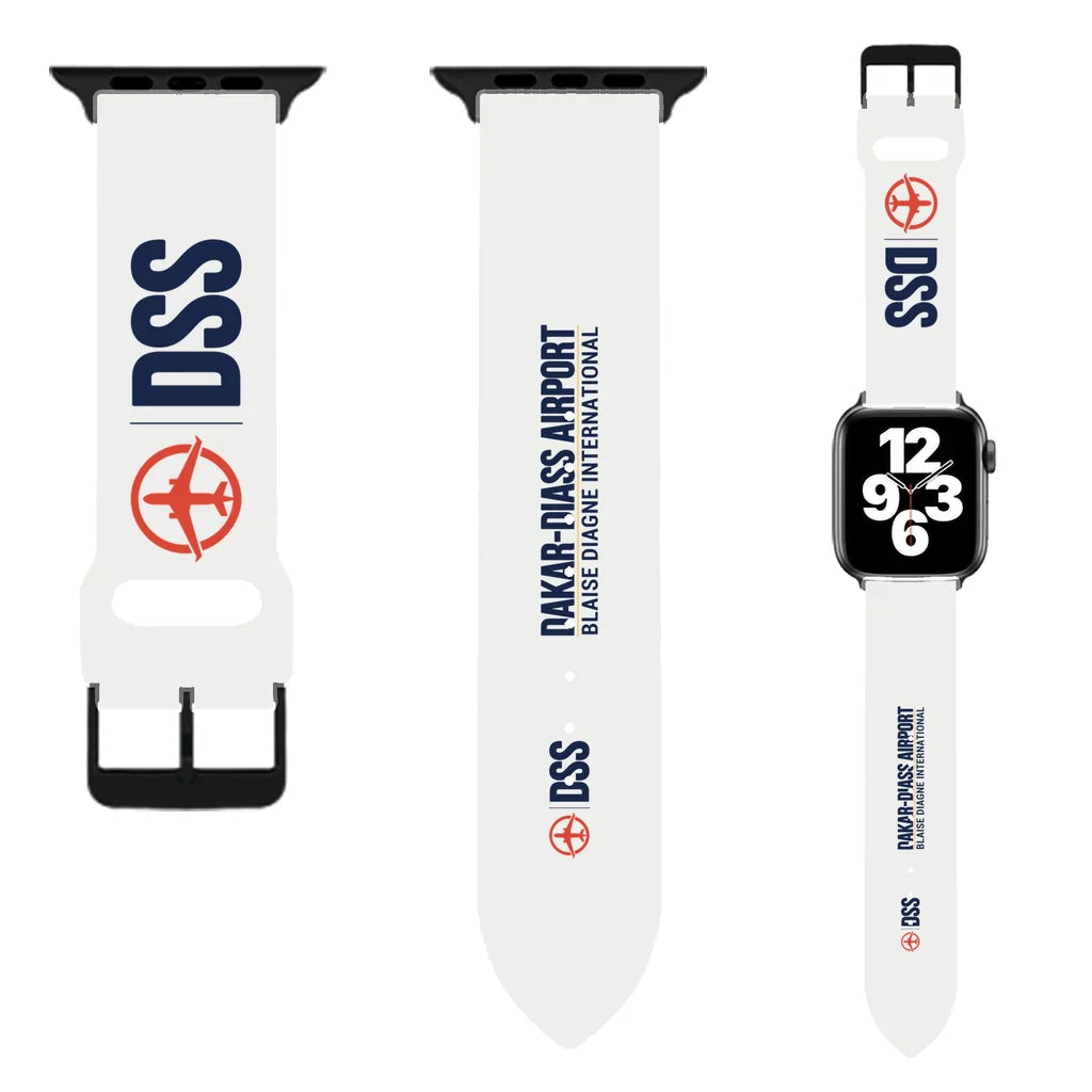 WBV6 | Blaise Diagne International Airport DSS — Dakar-Diass | White (Metal Buckle)