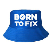 Thumbnail for Born To Fix Airplanes summer hat - blue