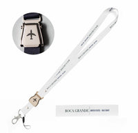 Thumbnail for Boca Grande City Series seat belt lanyard - white