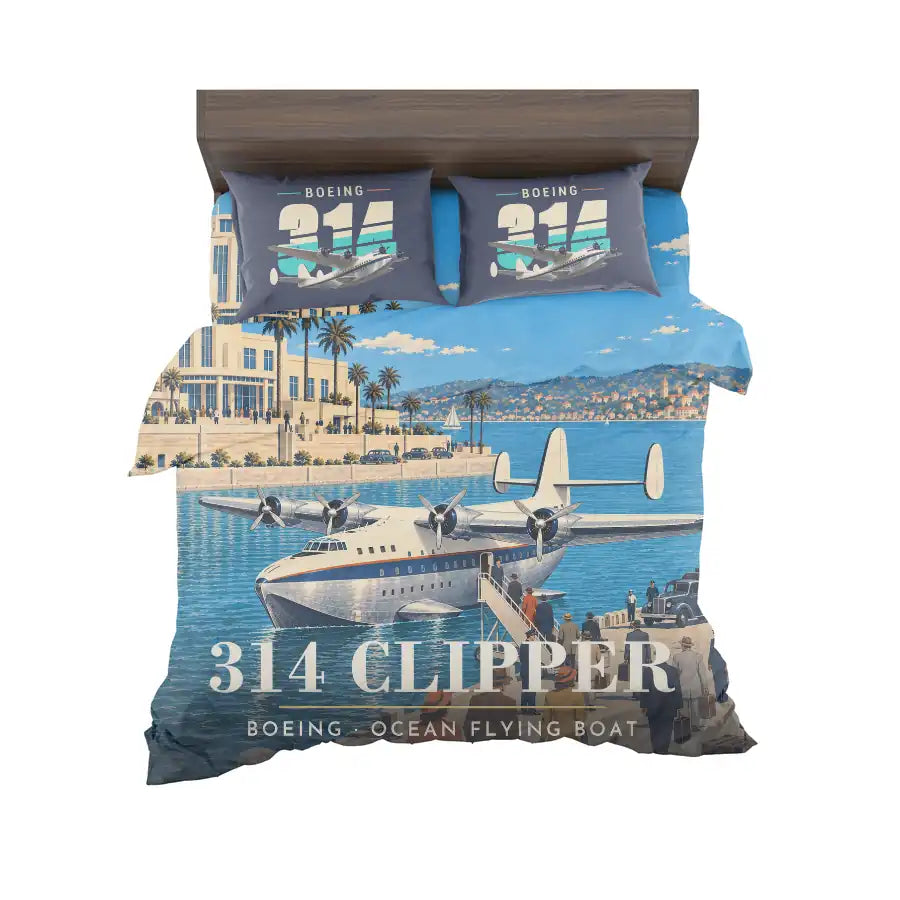 Boeing 314 Clipper - 3D - Bedding Set - Full Print
