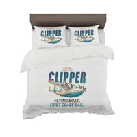 Thumbnail for Boeing 314 Clipper - Cartoon - Bedding Set - White