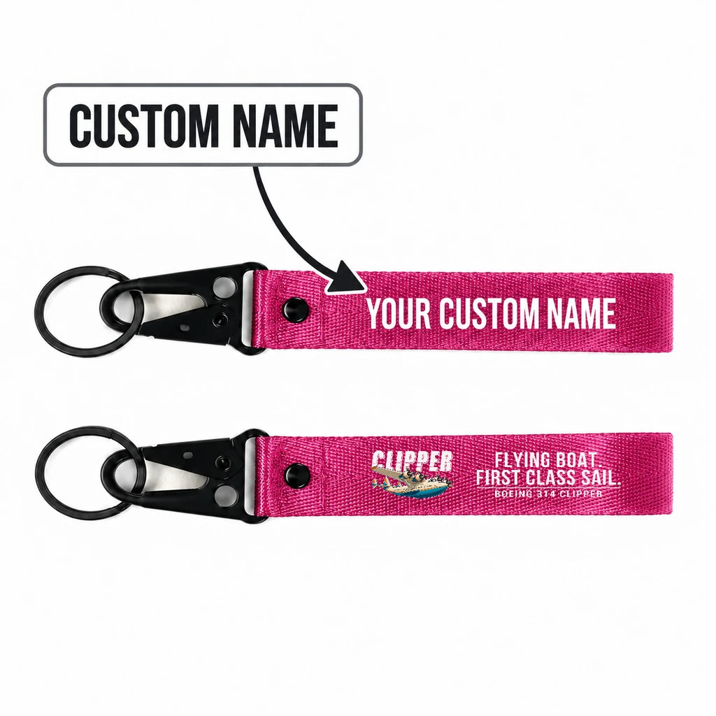 Boeing 314 Clipper Hawk-Shaped Key Chains - Pink - Cartoon - Personalized