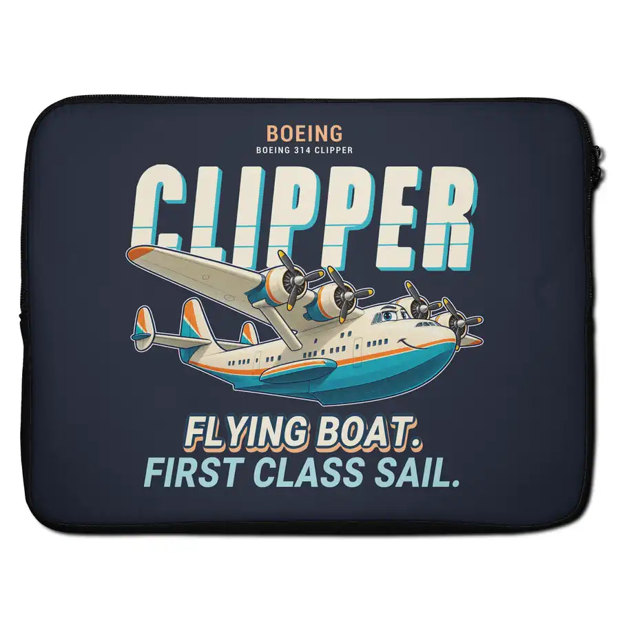 Boeing 314 Clipper - Cartoon - Laptop Sleeve